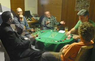 A rare night with friends, 2008