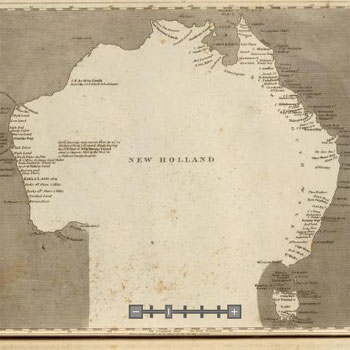 Old Australia 1804 - New Holland (Arrowsmith's chart of Pacific Ocean)