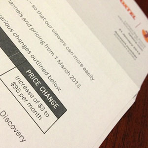 Foxtel bill